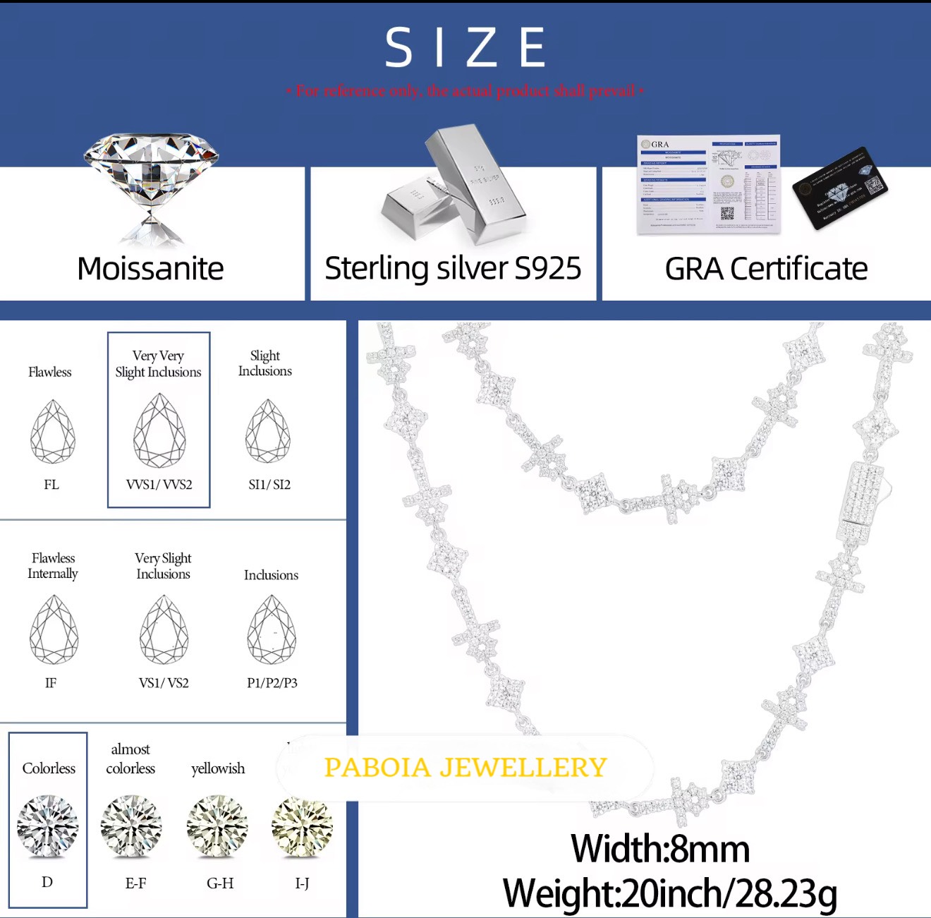  || Moissanite Diamond || PABOIA